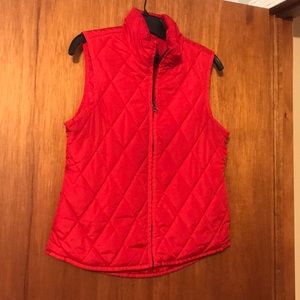 The Limited red puffer vest